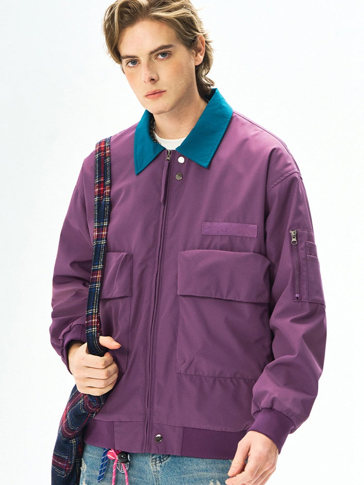 Liber Autumn Men's Color matching Jackets