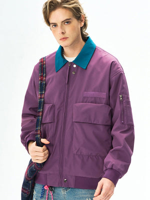 Liber Autumn Men's Color matching Jackets