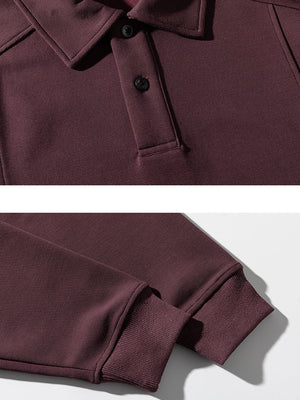 Stereo Segmentation Deconstruction Lapel Polo Shirt