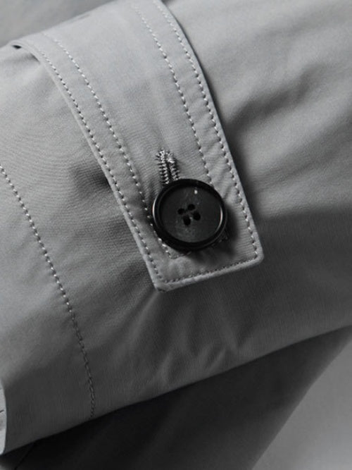 Business Wrinkle-Free Mid-Length Trench Coat