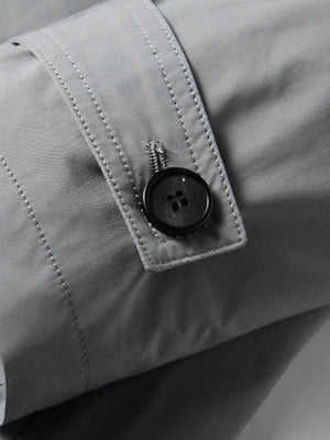 Business Wrinkle-Free Mid-Length Trench Coat