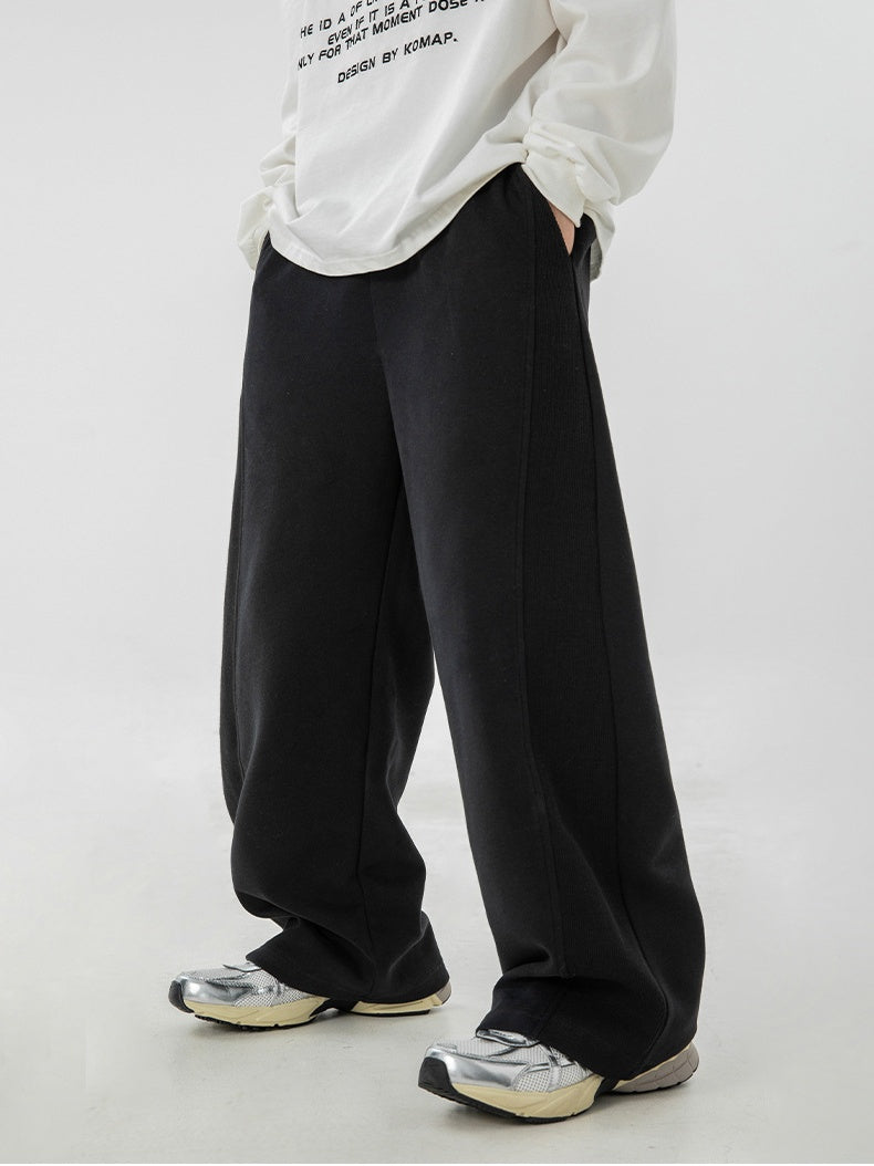Liber Autumn Men's None Solid Color Pants