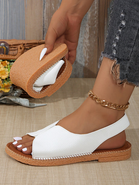 Soft Retro Casual Flat Sandals