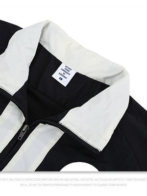 Zipper Jacket Stand Collar Cardigan Coat