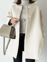 Straight Simplicity Woolen Cloth Coat Coats