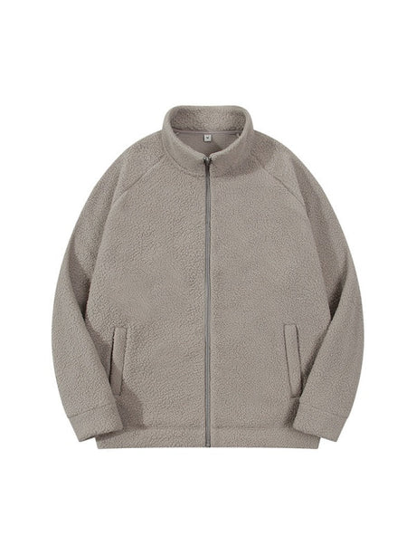 Fleece Plush Thickening Stand Collar Jackets