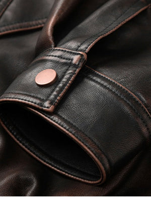 Veste en cuir de locomotive post-apocalyptique