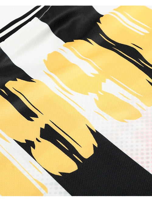 Liber Autumn Neutral wear Printed Stripes T-shirts