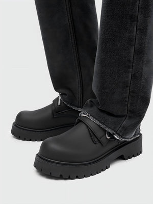 Chaussures Derby noires mates