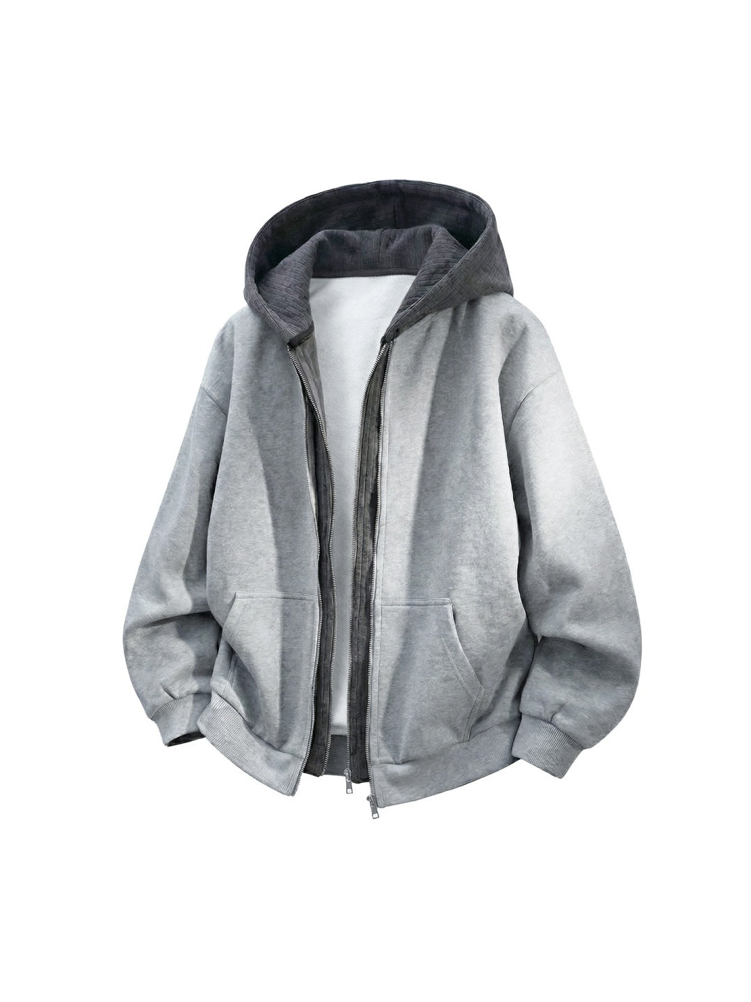 【EXPÉDITION NORMALE】Manteau à capuche à superposition color-block