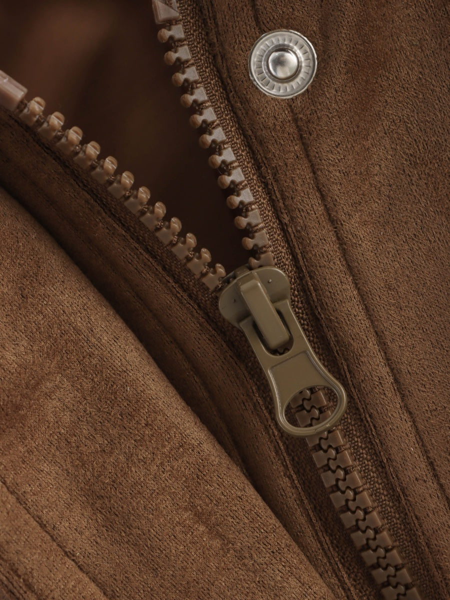 Suede buttons Pocket Jacket