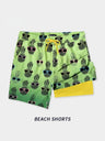 Double Layer Printed Quick-drying Water-repellent Beach Shorts