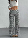 Y2K Bow Stripes Color Blocking Sweet Pants
