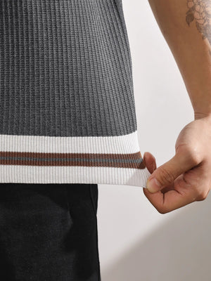 Color Matching Stripes Old Money Style T-shirts