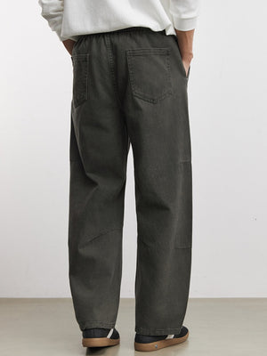 Leisure Straight-fit 3D Cutting Pants