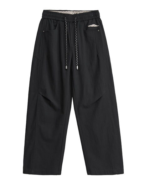 Loose-fit Simple Versatile Straight-fit Pants