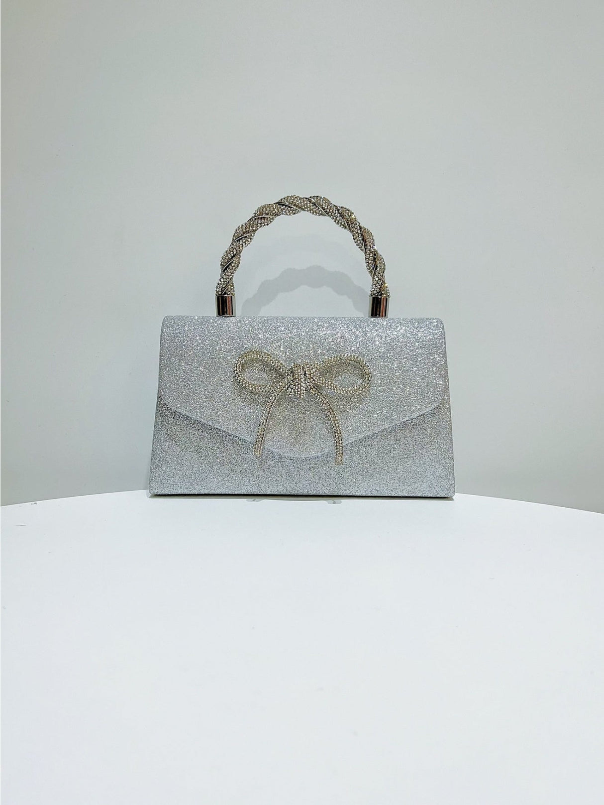 Liber Four Seasons ACC Sequin Bow Small Square Bag