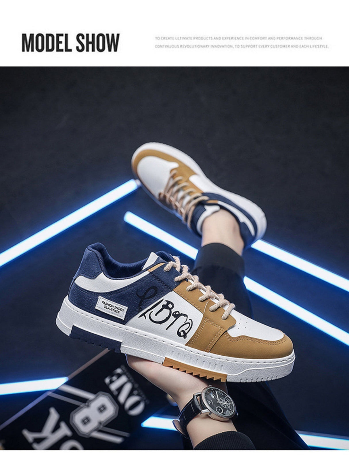 Liber Four Seasons Colorblock Men's Casual Sports Shoes