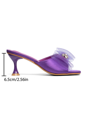 Bow-tie Women's High-heeled Sandals