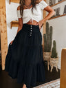 Denim Layered Splicing Cake Skirt