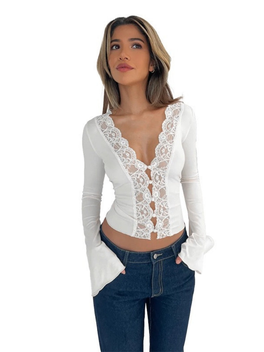 Liber Autumn Women's Mesh&Sheer Tops