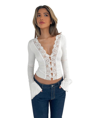 Liber Autumn Women's Mesh&Sheer Tops