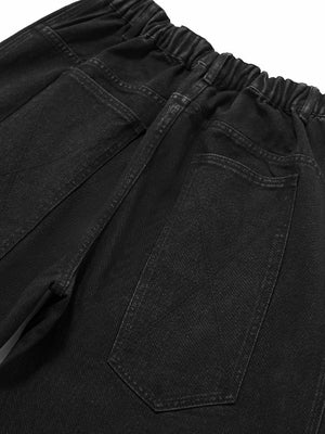Three-dimensional Tailoring Cleanfit Black Machete Leisure Jeans