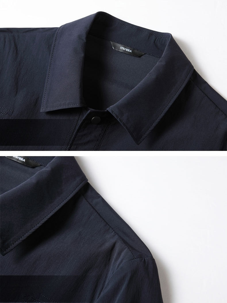 Business 4-Way Stretch Wrinkle-Free Notch-Lapel Lightweight Jacket