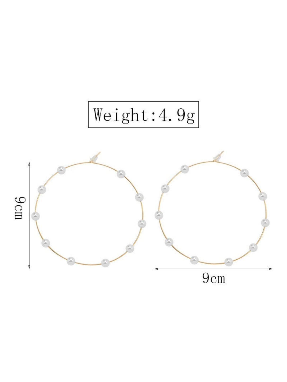 Exaggerated And Unique Round Pearl Earrings