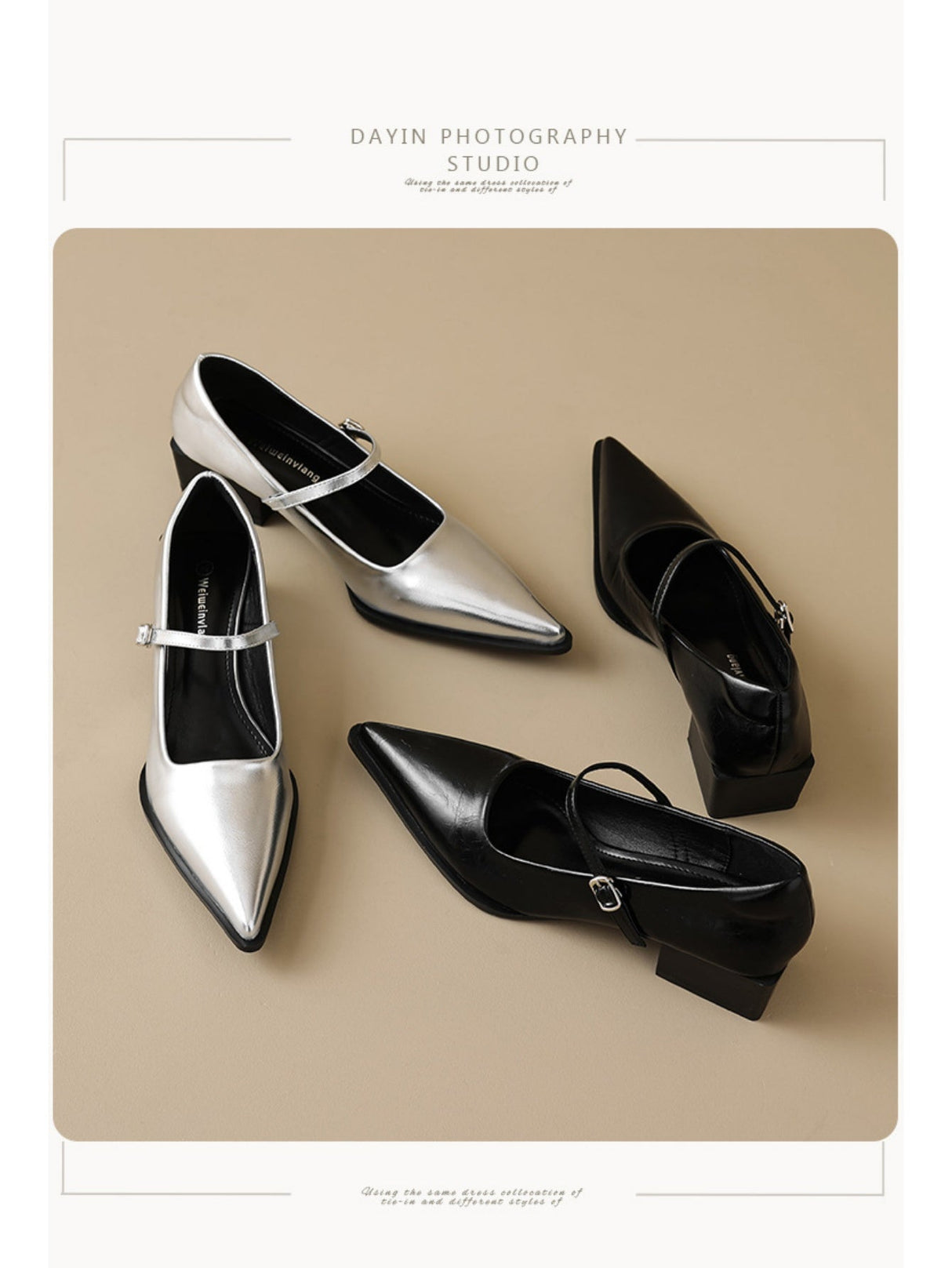 Liber Spring and Autumn Metallic Women's Mary Jane Shoes