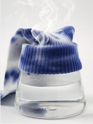 Lot de 3 paires de chaussettes tie-dye imprimées à lettres