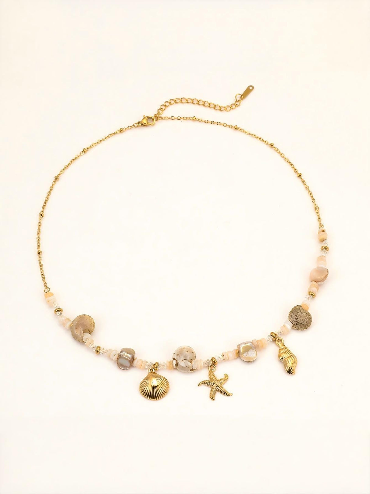 Holiday Conch Starfish Pearl Necklace