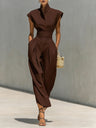 High Neck, Loose Fit, Sleeveless Maxi Dresses