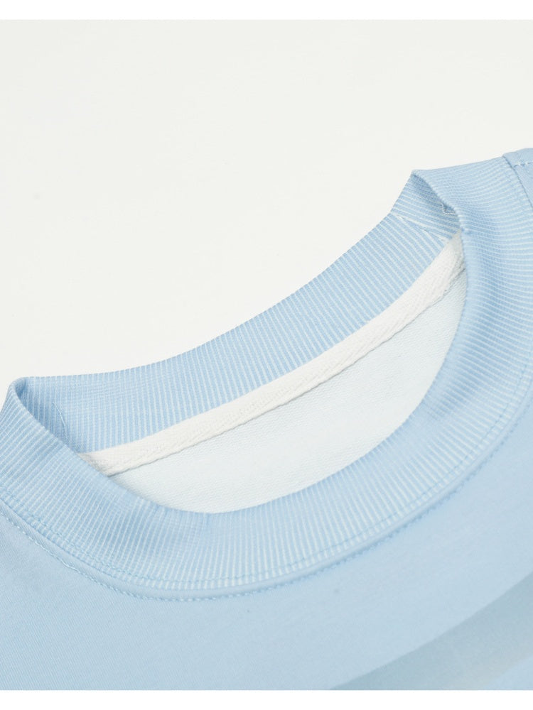 Liber Autumn Neutral wear Printed Letter T-shirts