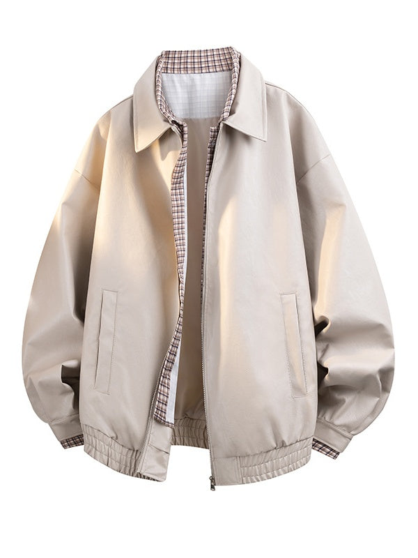 Fake Two Pieces Splicing Loose Lapel Jackets