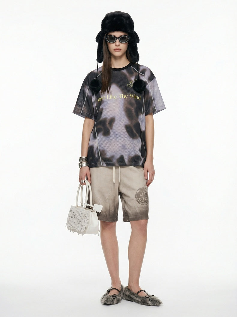Mesh Breathable Printed T-shirts