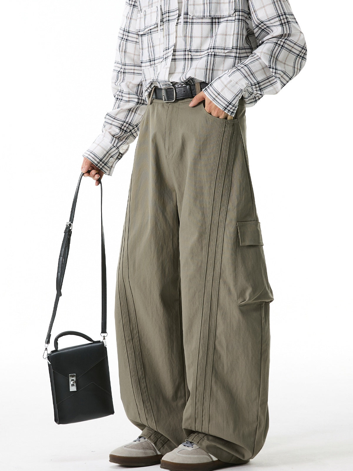 Liber Autumn Men's Solid Color Pants