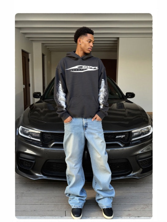 Loose Hooded Plush With A Hood Sweatshirts&Hoodies