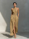 Sleeveless Elegant Slim-fit Long Dress