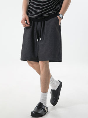 Faux Denim Loose-fit Straight-fit Mid-length Pants Five Points Shorts