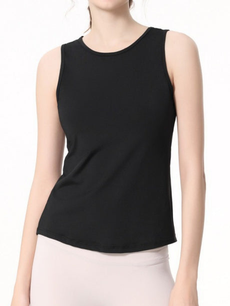 Quick-drying Cover-up Drawstring Open Back Sports Vest