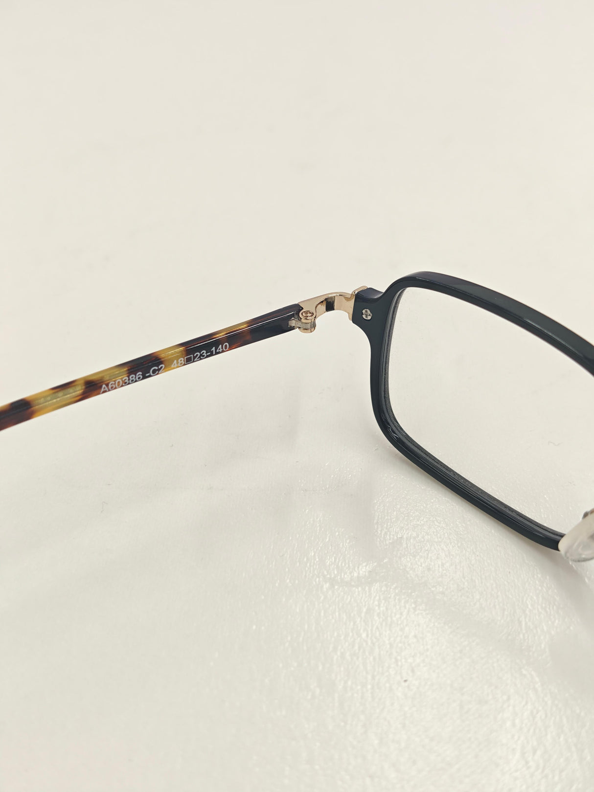 Black-framed Leopard-print Eyeglasses