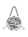 Flower-shaped Round Evening Shoulder Bag