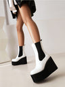 Wedge Platform Chelsea Boots