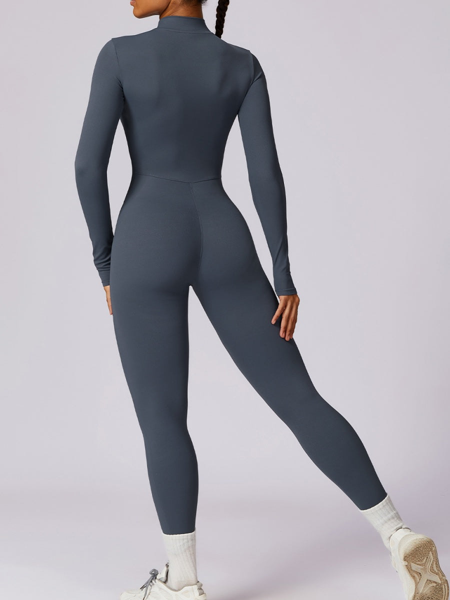 Long-sleeved High Elastic Waist Slimming And Shaping Yoga Fitness Outdoor Jumpsuits/pants
