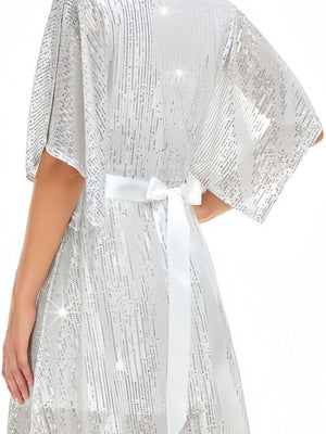 Strap-on Sequins Mini&Short Dresses
