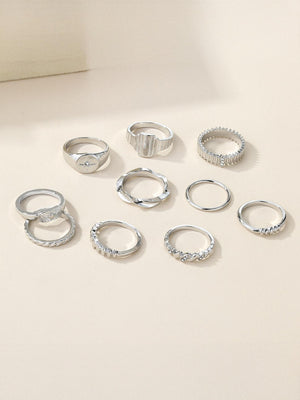 Alloy Ring Set