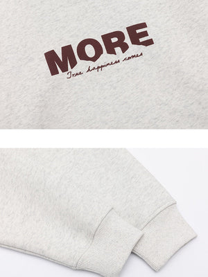 Letter Print Hooded Sweatshirts&Hoodies