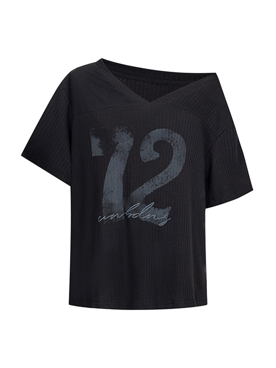 Liber Summer Women's Letters/Numbers/Words T-shirts