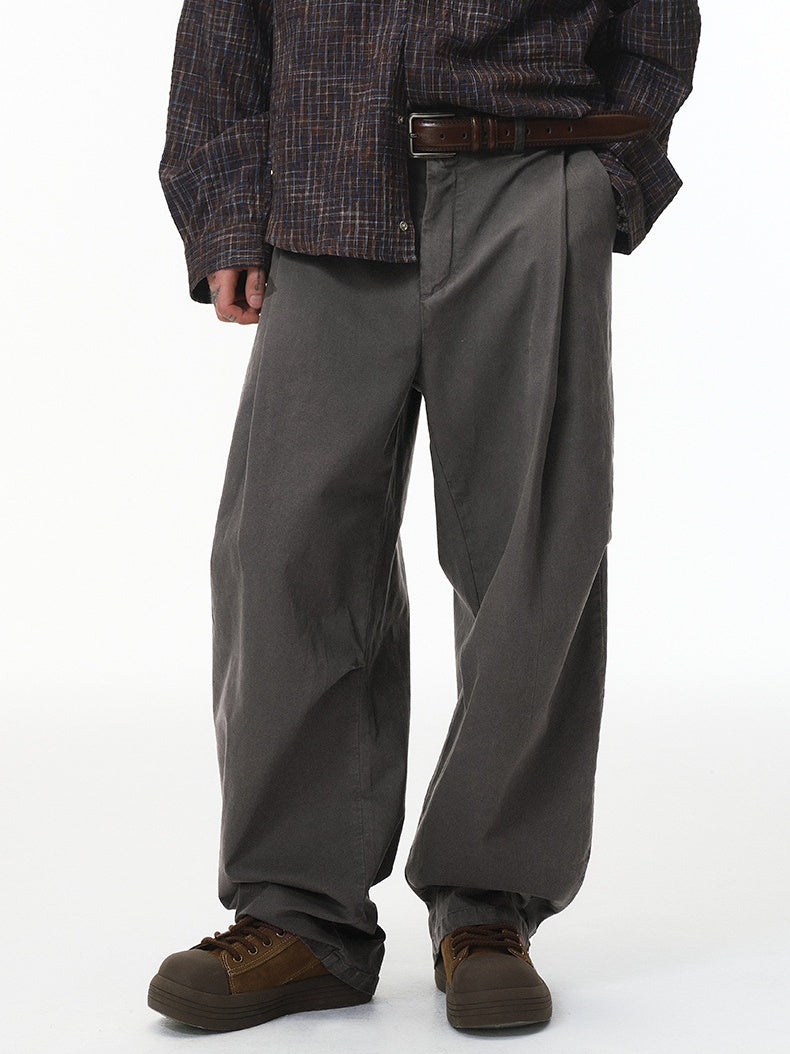 Liber Autumn Neutral wear Solid Color Pants
